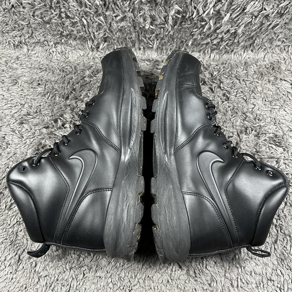 Nike Manoa Boots Mens 11 Leather Triple Black 454350-003 Hiking Shoes main image 8